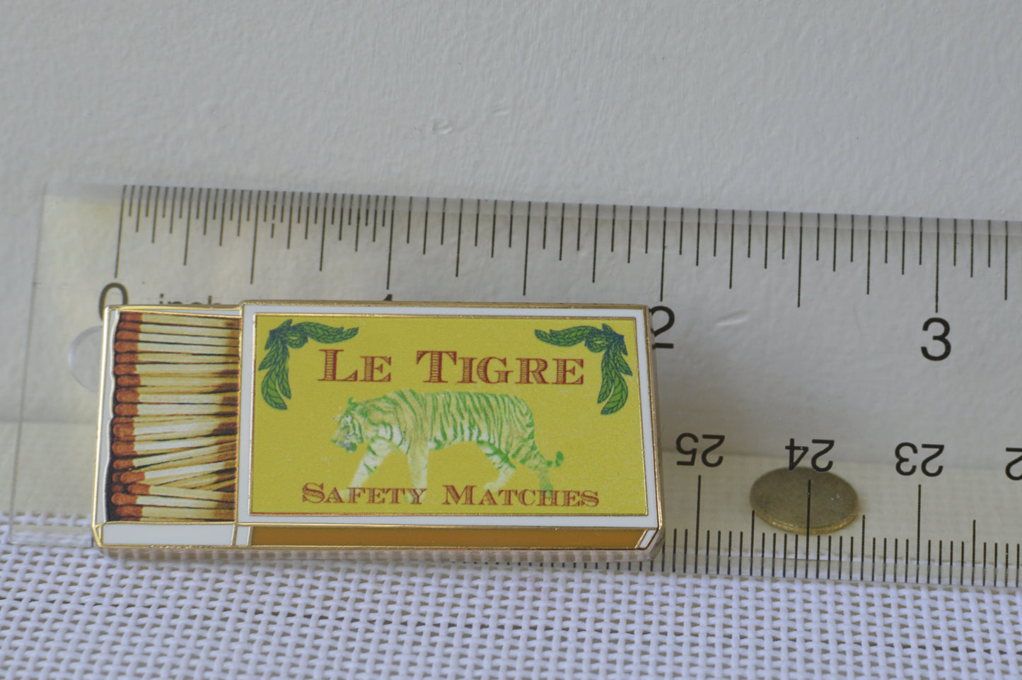 Le Tigre Matchbox Needle Minder