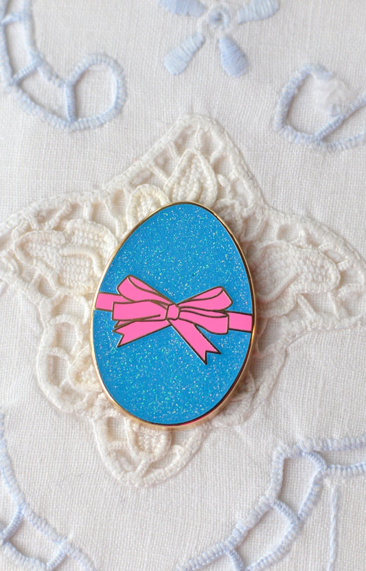 Blue Royale Glitter Egg Needle Minder (Pink version available in stores)