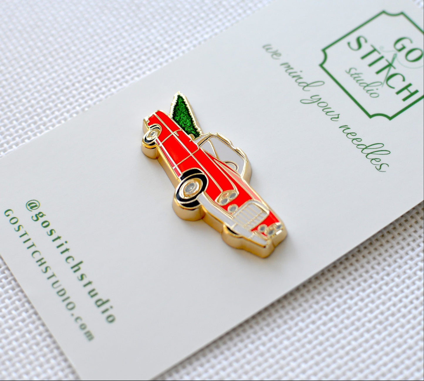 Christmas Convertible Needle Minder (Glitter accents)