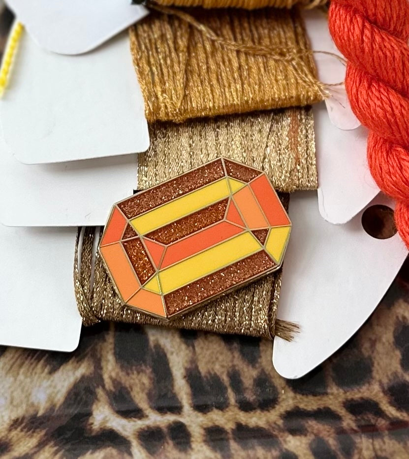 Orange Diamond Needle Minder (thin design)