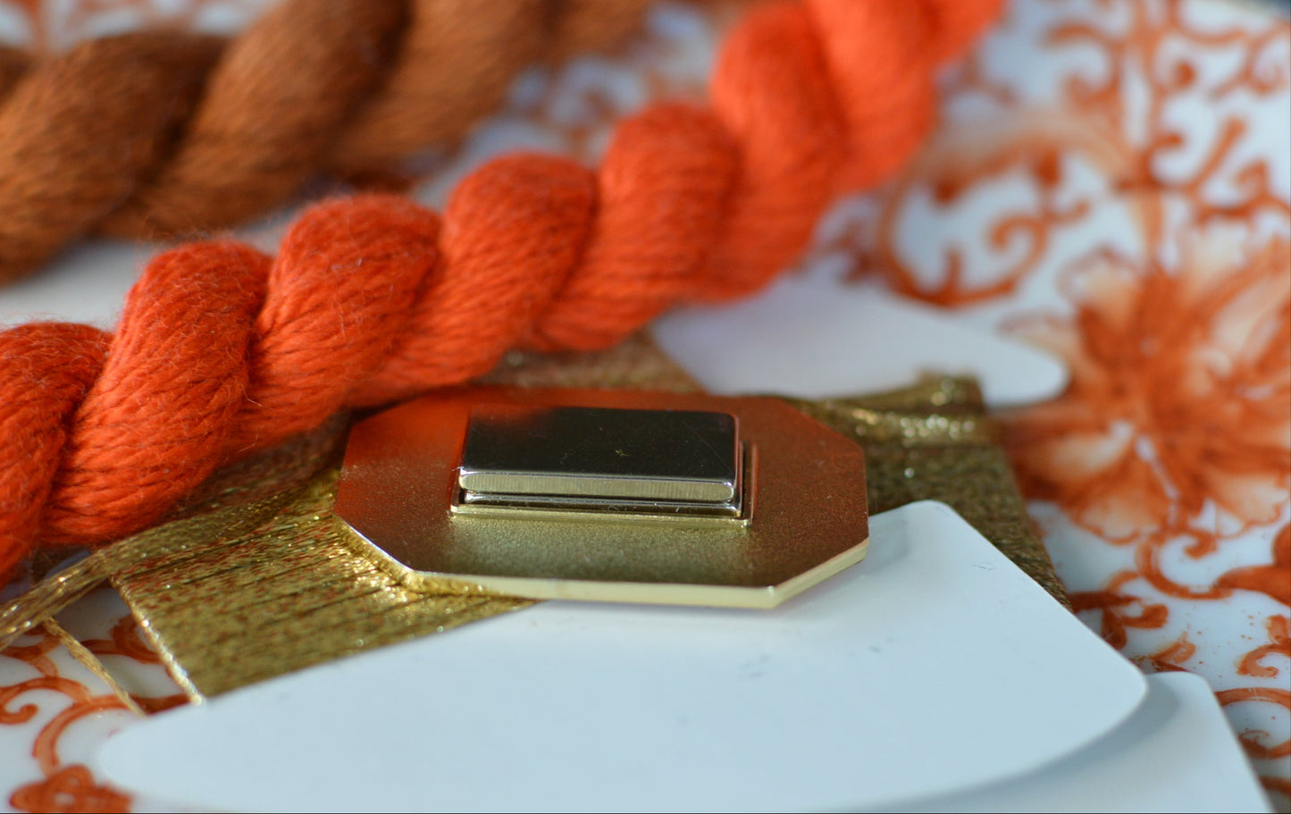 Orange Diamond Needle Minder (thin design)