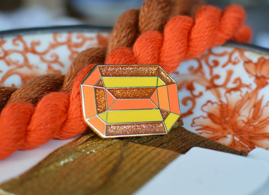 Orange Diamond Needle Minder (thin design)