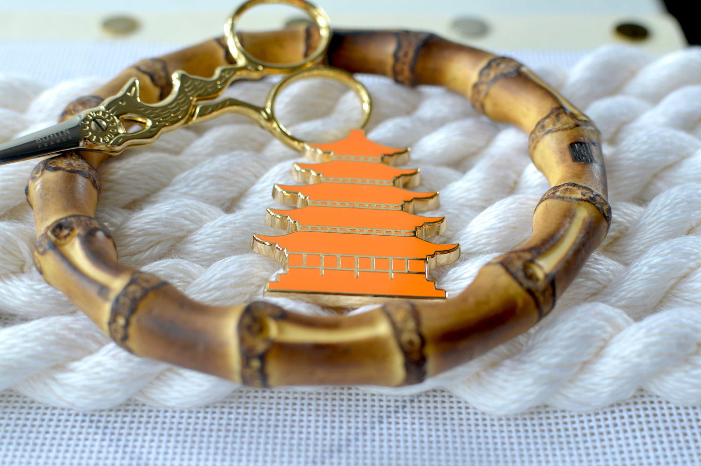 Persimmon Pagoda Needle Minder