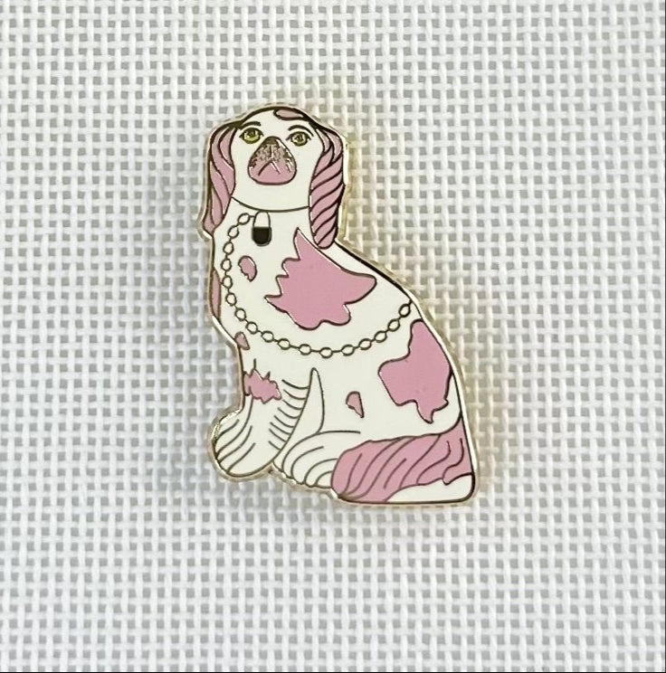 Pink Staffordshire Dog Needle Minder