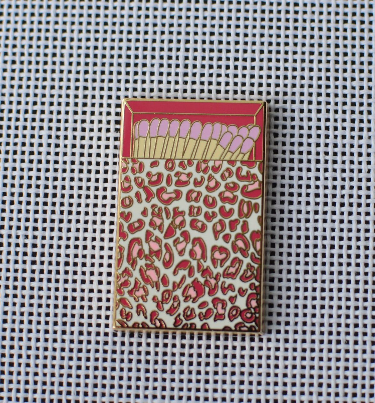 Wholesale Pink Leopard Print Matchbox Needle Minder