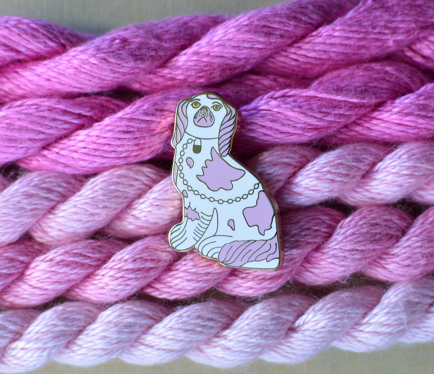 Pink Staffordshire Dog Needle Minder