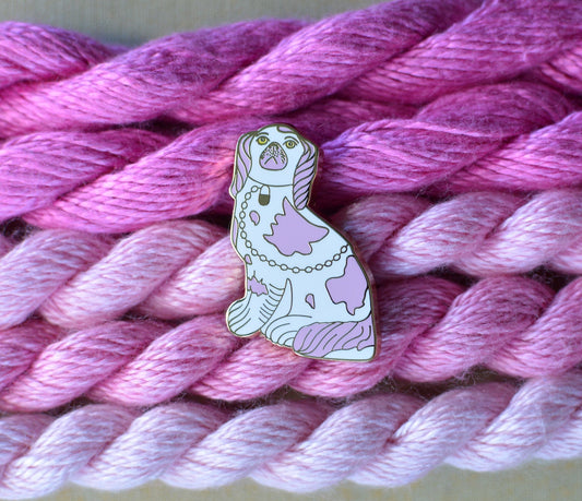Pink Staffordshire Dog Needle Minder