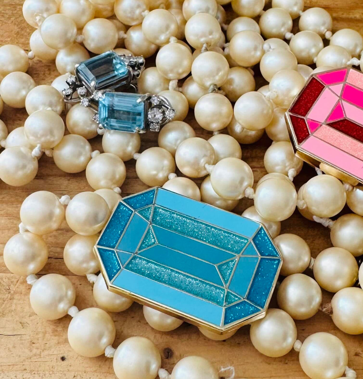 Wholesale Roosevelt Inspired Aquamarine (Thin Design)