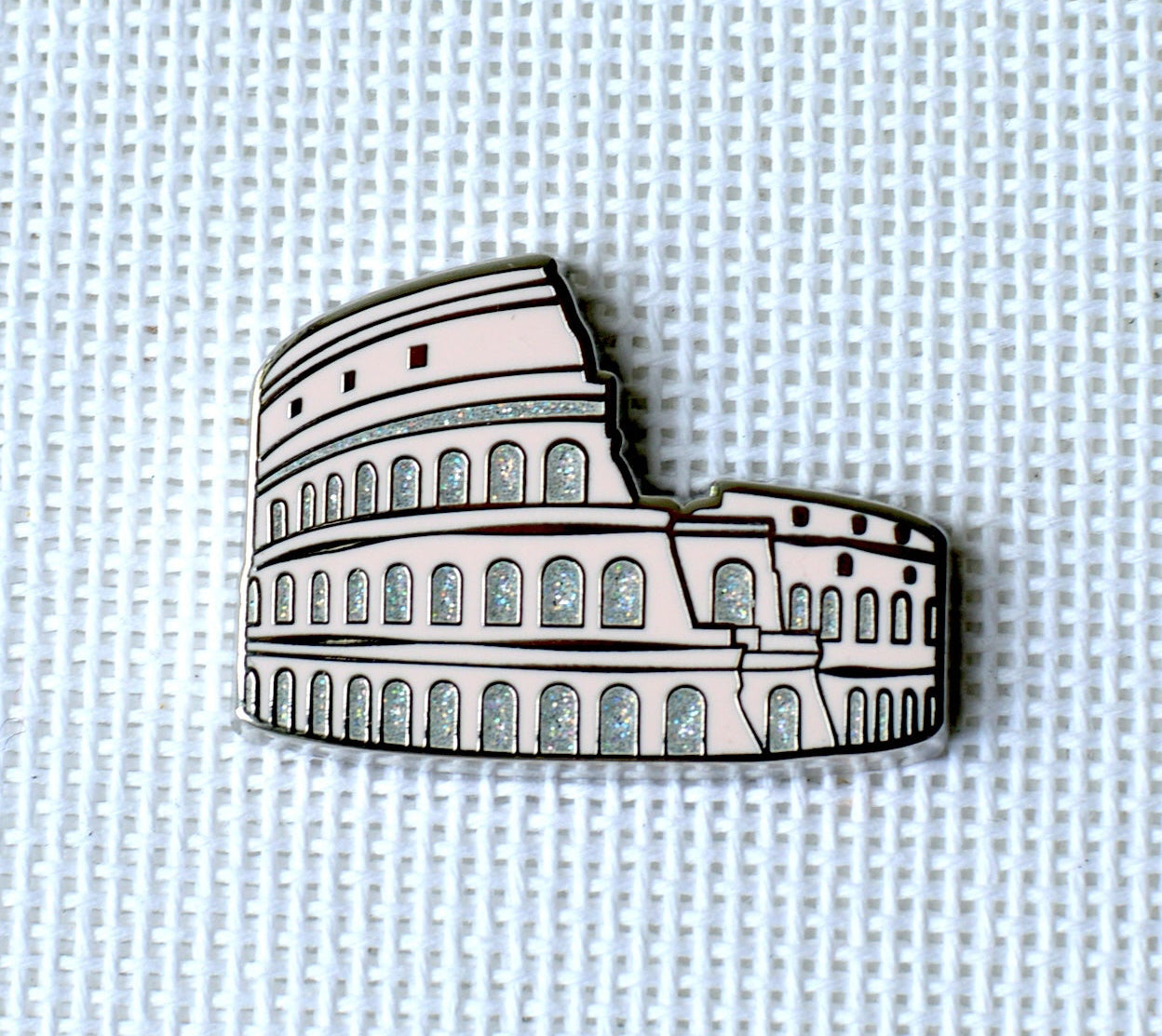 Wholesale Roman Colosseum w/Glitter Needle Minder (mini magnet)